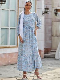 Ethnic Clothing Eid Abaya Dubai Turkey Muslim Hijab Dress Chiffon Abayas For Women Turkish Dresses Mubarak Islam Vestidos Musulmanes