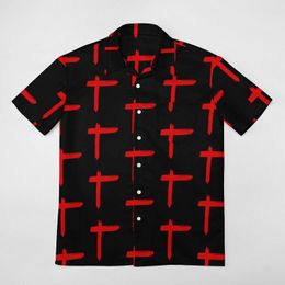 Men's Casual Shirts Indochine Blic A Short Sleeved Shirt Graphic Vintage T-shirts Pantdress High Grade Leisure Eur Size