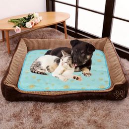Pet Cooling Mat Dog Cooling Mat For Dogs Pet Cooling Mat Self Cooling Pad Mat For Dogs Cats Non-Slip Foldable Reusable Cooling Pad For Indoor Outdoor