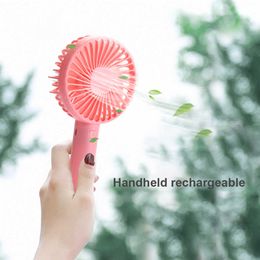 Electric Fans Mini Fan USB Creative Mute Charging Portable Handheld Fan Summer Cooler For Student Outdoor Travel Office Small Cooling Fans