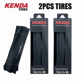 Bike Tyres 2PCS Kenda K1092 Bicycle Tyre 700x25C KOUNTACH ELITE Folding Bead Road Bike Tyre IRON CAP BELT Anti-puncture Layer Protection HKD230712