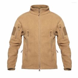 Hunting Jackets Tactical Warm Fleece Sweater Men Outdoor Camping Hiking Coat Combat Military Training Breathable Soft Shell