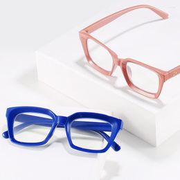 Sunglasses WENLCCK Unisex Retro Anti-blue Light Square Glasses Ultralight Eyeglasses Women Fashion Leopard Flat Mirror Eyewear