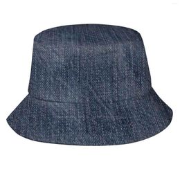 Berets Print Bucket Hats Sun Cap Jeans Cowboys Fashion Modern Style Stylish