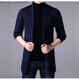 Men's Sweaters Spring/Summer New Men's Cardigan Korean Fashion Casual Sweater Coat Men's Simple Solid Pocket Knitted Sweater S-4XL Z230712