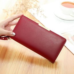 Wallets Brand Wristband High Capacity Women Purses Long Clutch Multifunctional Zipper Hasp Female Phone Wallet Card Holder