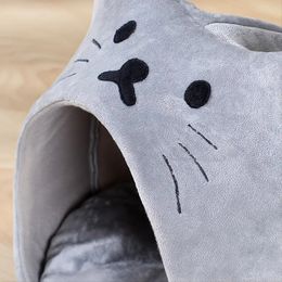 Kitty Shape Cat House, Cat Beds, Comfortable Bed For Cats Or Small Dogs, Pet Houses