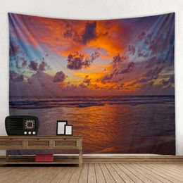 Tapestries Landscape Wall Tapestry Colorful Clouds Water Decoration In The Forest Scene Cloth