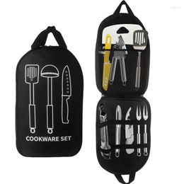 Storage Bags Camping Utensil Bag Cooking Utensils Organiser Travel Portable Cookware