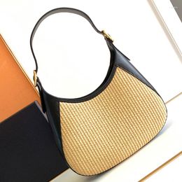 Evening Bags Real Leather Women Elegant Modern Shoulder Bag Imported Hand-Knitted Soft Underarm Practical Top Quality Lady Handbag