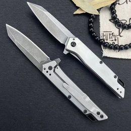 Special Offer KS1365 Assisted Flipper Folding Knife 8Cr13Mov Stone Wash Tanto Blade Aluminum Alloy Handle EDC Pocket Folder Knives with Retail Box