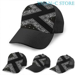 Ball Caps Bandana On Point Basketball Cap Men Women Fashion All Over Print Black Unisex Adult Hat