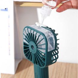 Electric Fans New Mini Handheld Spray Fan USB Rechargeable Refrigeration Outdoors Key Switch Portable Student Table Hand Electric Fans