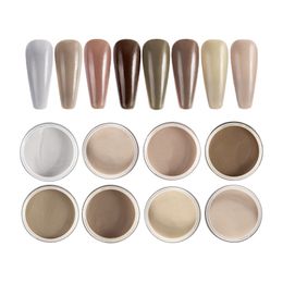 Acrylic Powders Liquids 9Box Set Nude Powder Carving Nail Supplies Professional Design Crystal Dipping Pigment Dust Acrylics For Nails Kit 230712