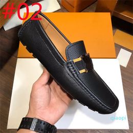 Model Designer Men Loafers Shoes Men Slip-On Leather luxurious Dress Shoes Adult Black Brown Driving Moccasin Soft Non-slip Loafers Shoe