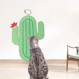 Cactus Sisal Cat Scratching Mat, Cat Sisal Scratch Pad For Indoor Cat, Cat Toys