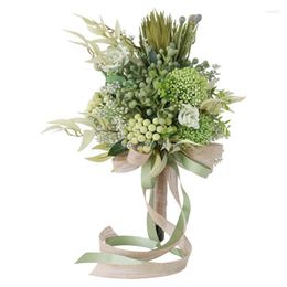 Decorative Flowers Spring Season Artificial Flower Bouquet Simulation Ornaments Supplies For Wedding Engagement Ceremony