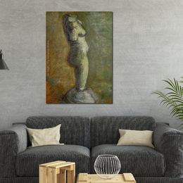 Plaster Statuette of A Female Torso V Hand Painted Vincent Van Gogh Canvas Art Impressionist Painting for Modern Home Decor