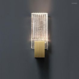 Wall Lamp Postmodern Living Room Crystal American Art Industrial Style Bedside Bedroom Study Designer Model