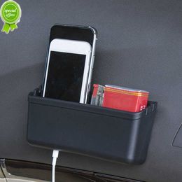 Multifunctional Car Storage Box Dash Door Side Phone Holder Box Card Purse Glasses Storage Case Car Organizer Decor Accessories