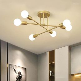 Pendant Lamps Ceiling Lamp Restaurant Ideas LED Interior Luminaires Wrought Iron Living Room Study Industrial Wind