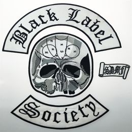 Whole Excellent 4pc Back Set Black Label Society Embroidered Iron Patch Biker Jacket Rider Vest Patch Iron On Any Garment Mode276V