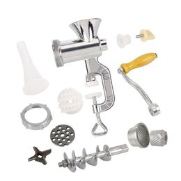 Meat Poultry Tools Manual Grinder Sausage Stuffer Mincer Pasta Maker Crank HEE889 230712