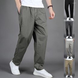 Men's Pants 1x Overalls Solid Color Slim Fit Breathable Sports Thin Lightweight Elastic Combat Work Long XL-6XL