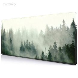Green Forest Mouse Pad Gamer XL Home New Custom HD Mousepad XXL keyboard pad Soft Carpet Natural Rubber Computer Mouse Mats