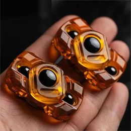 Decompression Toy WANWU PEI Spinner Marching Robot Button Steel Fingertip Gyro Decompression Toys Toys For Adults Gift R230712