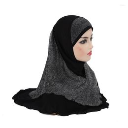Scarves Adults Or Big Girls Medium Size 70 60cm Pray Hijab Muslim Scarf Islamic Headscarf Hat Amira Pull On Headwrap