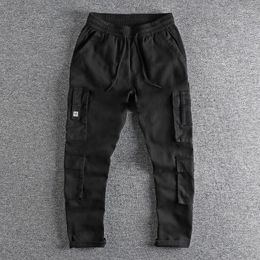 Men's Pants Multi Pocket Work Suit Casual For All Cotton 3D Cut Loose Straight Leg 280