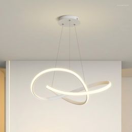 Pendant Lamps LED Chandeliers In Restaurants Are Minimalist Modern Household Bedrooms Lamp Dining Tables Halls Circular Shaped Lights