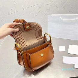 Evening Bags Designer retro Saddles Tassel bag travel mens women's purses vintage pochette Leather handbags tote crossbody bag
