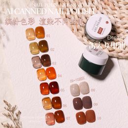 Nail Polish Jelly Clear Thermo Tortoiseshell Amber Gel Nail Polish Semi Permanent Uv Varnish Hybrid Nail Art Colour Gel Jelly Nail Polish 230711