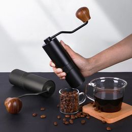 Manual Coffee Grinders Portable manual coffee grinder Stainless steel burr Espresso bean grinder Manual coffee tools gift coffee accessories 230711