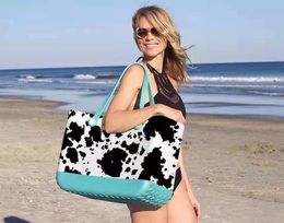 Cestino da spiaggia Borsa da spiaggia con foro stampato in EVA Borsa da donna portatile di grande capacità