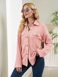 Women's Blouses Shirts Autumn Blouses For Women 2022 New Fashion Turn Down Collar Long Sleeve Streetwear Loose Tops Female Casual Oversize Shirts Coat L230712