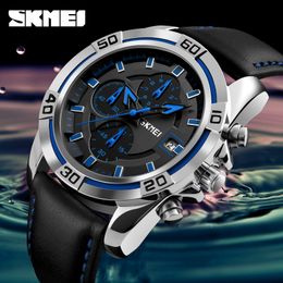 SKMEI Chronograph Sport Mens Watches Top Brand Luxury Quartz Watch Reloj Hombre 2021 Clock Male hour relogio Masculino