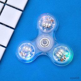 Decompression Toy Sensory Hand Spinner Flashing Glowing Spinner Interactive Fingertip Toy for Men Women ADD Stress Release R230712