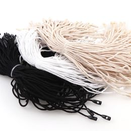 1000pcs lot Seal Tag Cotton Strings Bullet Plug Loop Lock Cord Fastener Plastic Buckle Head Snap Rope Thread Hang Tags Bags 293G