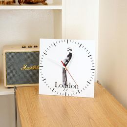 Table Clocks Fashion Desktop Clock DIY Nordic Wall Quartz Decoration For Living Room Modern Home Decor Additonal