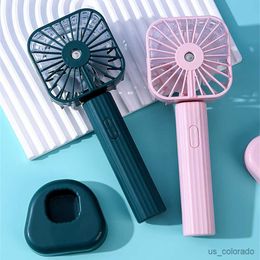 Electric Fans Mini Handheld Fan Refrigeration Battery Portable USB Rechargeable Desktop Hand Electric Fan Cooling Air Cooler For Household R230712