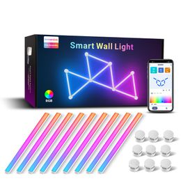 WIFI LED Smart Wall Lamp RGBIC Light Bar DIY Atmosphere Night Light APP Music Rhythm TV Backlight Bedroom Game Room Decoration D2.0