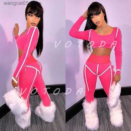 Boots Winter Warm Women Fur Boots Woman Fluffy Faux Fur Bag Headband Set Ladies Plush Snow Boots Outside Female Furry Slip On Shoes T230712