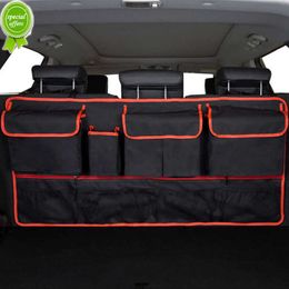 Multi-Pocket Car Trunk Organizer Hanging Rear Seat Storage Bag with 9 Pockets Waterproof Oxford Cloth Storage Pocket Accessories