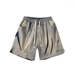 Men's Shorts Summer Jean Korean High-quality Twill Sports Pants Retro Trend Clothing 2023 Durable And Non Fading
