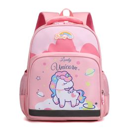 School Bags Children's backpack cartoon unicorn dinosaur kindergarten backpack 2-5 year old boys and girls travel light backpack 230712