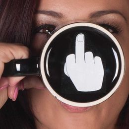 Mugs Nice Day Coffee/tea/milk Mug Middle Finger Funny Cup for chrismas/birthday gift R230712