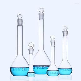 2Pcs/lot 1-2000mL Clear Measuring Flask Glass Volumetric Quantitative Shaker Pyknowmeter Laboratory